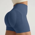 thumbnail image 2 of Leey-World Biker Shorts 4'' - High Waisted Booty Workout Volleyball Yoga Womens Spandex(Navy,M), 2 of 9