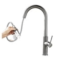 thumbnail image 1 of Robinet de Cuisine en Laiton Gris Canon, Robinet Rétractable Universel 360 pour Évier Chaud et Froid, Facile à Installer, 1 of 5