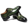 thumbnail image 4 of Santimon Green Dress Shoes for Men Cap Toe Lace-up Oxofrd Shoes Classic Formal Shoes for Wedding Party US 5.5, 4 of 8