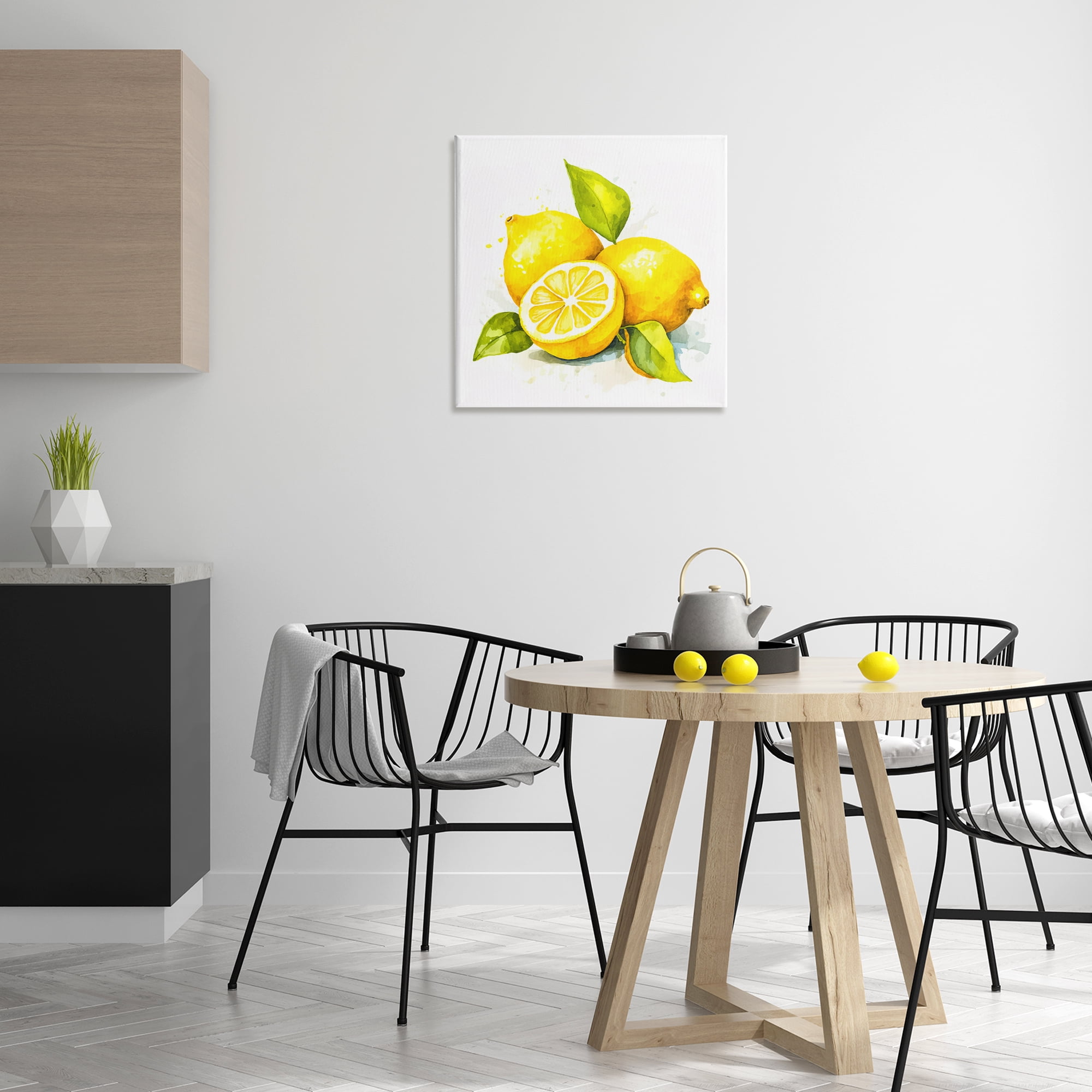 Stupell Industries Lemon Harvest Fruits Food & Beverage Painting Wrapped Canvas Art Print Wall Art, 24 x 24