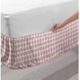 thumbnail image 2 of Neutral Color Bed Skirt, Pastel Easter Eggs Dusty Pink Tones Repetitive Order Pattern Graphic, Elastic Bedskirt Dust Ruffle Wrap Around for Bedding Decor, 4 Sizes, Baby Pink and Blush, by Ambesonne, 2 of 2