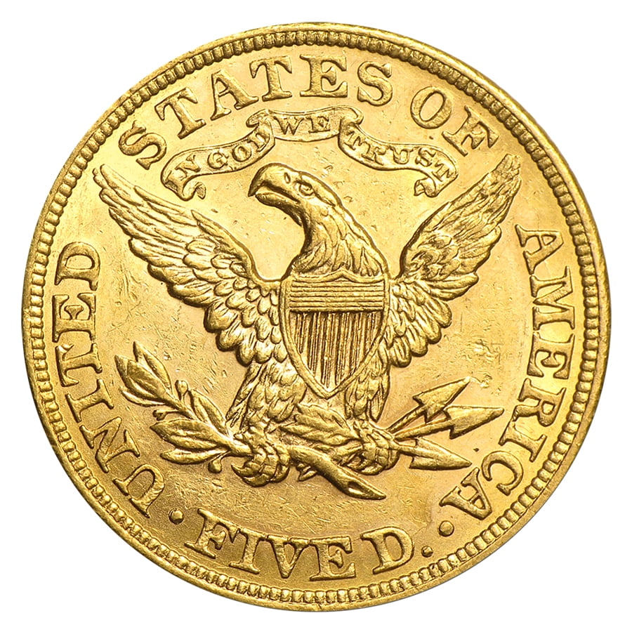 $5 Liberty Gold Half Eagle AU - Random Year