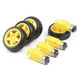 thumbnail image 5 of 4 Uds DC 3-6V Motor eléctrico con 4 Uds rueda de neumático de plástico Motor de engranaje Kit DIY Mini Smart RC coche Robot neumáticos para Arduino Smart Car, 5 of 8
