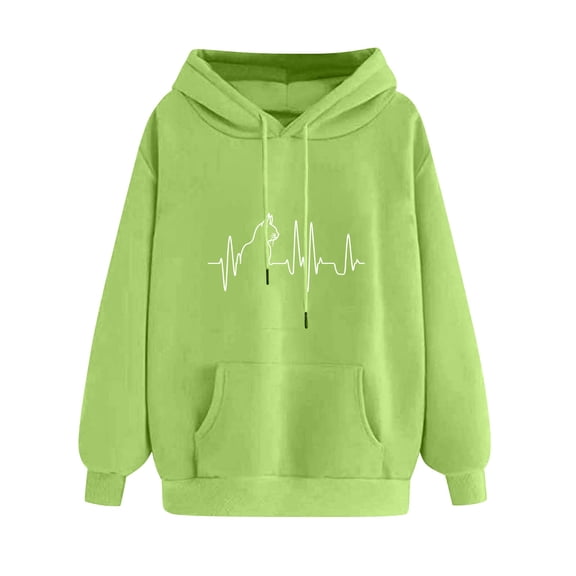 Enjoytime Womens Hoodie Casual Printed Long Sleeve Pullover Sweatshirt 2025 Fall Winter Lightweight Fashion Clothing