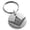 Silver, variant on Stainless Steel Freemasons Masonic Eye of Providence Engraved Small Medallion Circle Charm Keychain Keyring