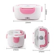 thumbnail image 4 of Fast Heating Food container Dinnerware Food Warmer 12V 220V EU Plug Electric Heated Lunch Box Travel Car Work Heating Bento Box 12V, 4 of 6