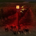 thumbnail image 2 of Répulsif Animal Nocturne Solaire avec Lumières LED Rouges Intégrées 6 Effets Sonores et Enregistrements IP55 Répulsif Animal Raton Laveur Étanche pour Jardin Ferme N911L Peut Enregistrer super Fort, 2 of 5
