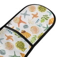 thumbnail image 2 of Dailycode Double Sided Oven Mitt with Loop Heat Resistant Kitchen Long Potholders 7" x 35" Starfish Seaweed Shells, 2 of 6