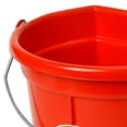thumbnail image 4 of Little Giant 22 Quart Flat Plastic Animal Feed Bucket with Knob Bail, Red, 4 of 5