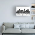 thumbnail image 3 of Marlene Watson 'Denver Colorado Skyline Cartoon B and W' Canvas Art, 3 of 3