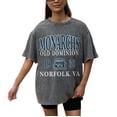 thumbnail image 3 of Women's Gameday Couture Grey Old Dominion Monarchs Oversized Snow Wash T-Shirt, 3 of 5