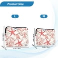 thumbnail image 4 of FORMRS 13-13.3 inch Laptop Sleeve Case Soft Carrying Quilted Computer Bag Cover, Starfish Seashell, 4 of 7