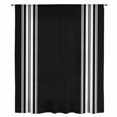 thumbnail image 2 of Black Striped Sheer Curtains 84 Inches Long, Farmhouse Black White Stripes Light Filering Curtains, Breathable Simi Curtain Privacy Drapes for Living Room Bedroom Lightweight Window Treatment, 2 of 9