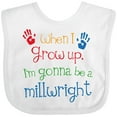 thumbnail image 3 of Inktastic Millwright Future Boys or Girls Baby Bib, 3 of 4