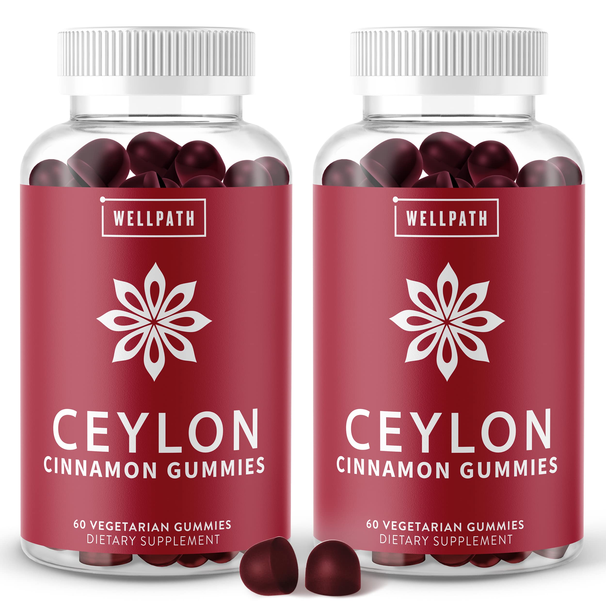 WellPath Ceylon Cinnamon Gummies 2Pack Healthy Blood Sugar Support Supplement Sugar Free