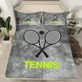 thumbnail image 2 of Castle Fairy Sport Tennis 4-Piece Full Size Sheets,Ball Gamer Bed Sheets,Abstract Vintage Lightweight Sheet Sets,Lightweight Gamer Room Decor, 2 of 7