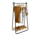 thumbnail image 3 of Organize It All Freestanding Garment Rack with Shelf in Black, 3 of 10
