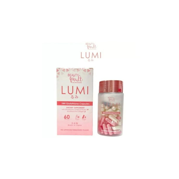 lumi beauty vault glutathione Amazon.com: BEAUTY VAULT LUMI 24H Glutathione Capsules (60 Caps) 1 Box :  Health & Household
