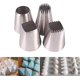thumbnail image 1 of 4 piezas extra grande Douille Inox, Grand Douilles Ptisserie, Rond Et Carr, 1 of 5