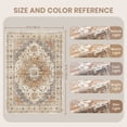 thumbnail image 5 of Roxstand 8x10 Area Rugs for Living Room, Vintage Medallion Washable Rug, Stain Resistant Non Slip Carpet for Bedroom Dining Room Office, Turmeric, 5 of 11