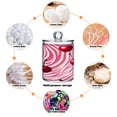 thumbnail image 4 of Ryvnso 2 Pack Qtip Holder Organizer Cherry on Wave Bathroom Cotton Swabs Cans Storage Canister, 4 of 7