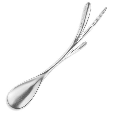 Decorative Silverplate Spoon - Blue Leaves
