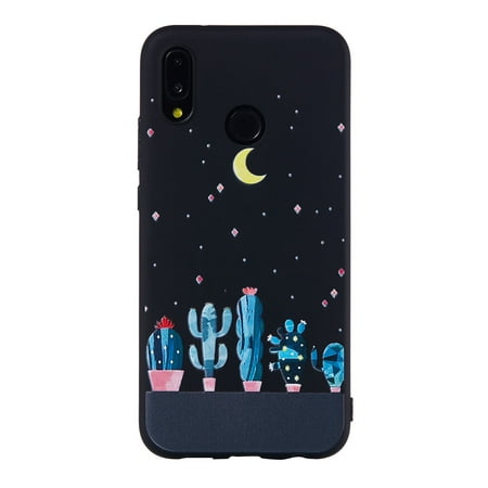 Exquisite Pattern Protective Phone Cover Anti-scratch Skid-proof TPU Full-covered Phone Case Phone Shell for HUAWEI P20 Lite (Pr