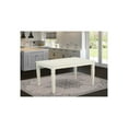 thumbnail image 3 of East West Furniture Weston  Rectangular  Dining  Table  with  18  in  butterfly  Leaf  in  Linen  White, 3 of 3