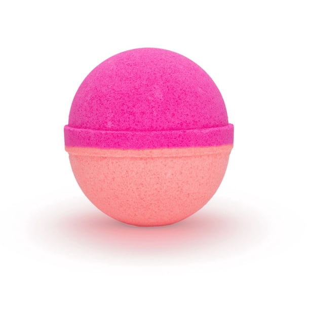 Hi Peach Layne Berry Bougie Hot Pink and Peach Bath Bomb with
