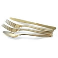 thumbnail image 3 of 200pcs set (25 Guests)-Vintage Wedding Party Disposable Plastic Plates -25 x 10.25'' + 25 x 7.5'' +Silverware + rim Cups +Napkins (Blossom & ), 3 of 9