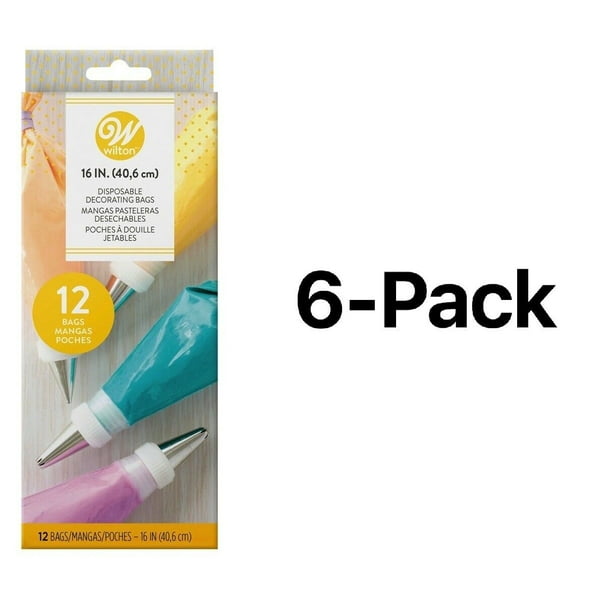 Wilton 16 Inch Decorating Bags, 12 Count Disposable Piping Bags (Pack