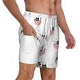 thumbnail image 3 of Picia Umbrella Cat pattern Mens Swim Trunks with Compression Liner Stretch Beach Shorts Quick Dry with Zipper Pockets No-Chafing Board Shorts-X-Large, 3 of 9
