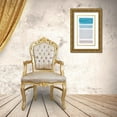 thumbnail image 3 of King 16x24 Gold Ornate Wood Framed with Double Matting Museum Art Print Titled - Bar Blue II, 3 of 4