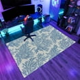 thumbnail image 3 of Coastal Corals Rug 4x6ft Area Rugs Retro Blue and White Rugs Soft Non Slip Washable Non Shedding Indoor Carpet for Living Room Bedroom Home Entrance Foyer Decor, 3 of 6