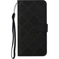 thumbnail image 2 of Compatible with iPhone 15 Pro Case with Card Holder Leather Flip Folio Case Retro Embossing with Kickstand Magnetic Protective Cover Wallet Case for iPhone 15 Pro 6.1 inch Black XCM, 2 of 16