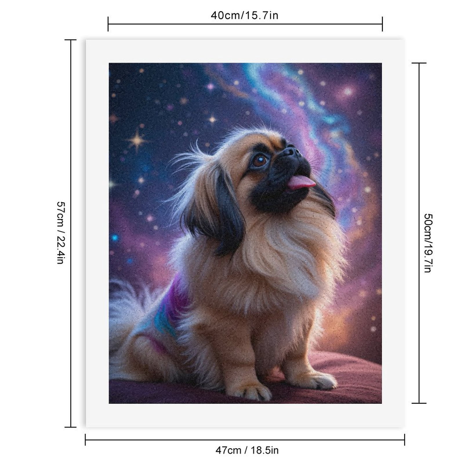 Paint by Numbers Kit for Adults, Dog Dreamy Night Sky Paint by Numbers, Easy Paint by Numbers Kit for Adults Beginner, DIY Adult Paint by Number Kits on Canvas, Home Decor