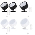 thumbnail image 3 of Luces de pared inalámbricas decorativas Yuarrent ABS con aplique de pared con pilas, 3 of 6