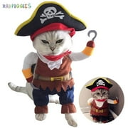 Bad Piggies Cotton Caribbean Pirate Dog & Cat Costume, Multi-color, L