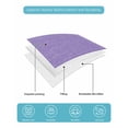 thumbnail image 5 of Quilts Twin XL Size, Purple Geometric Soft Comforter Bedding Set for Bed, White Greek Key Design Burlap Modern Art Lightweight Quilted Bedspread with Pillow Cover(2 Pieces) for All Season, 68x98 Inch, 5 of 6