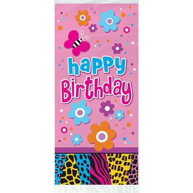 Unique Party - Bolsas de Cotillón Wild Diseño Celofán Cumpleaños - Pack de 20 (Rosa, Azul, Amarillo)