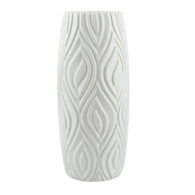 CNKOO Flower Vase Elegant Unbreakable Plastic Creative Nordic Ceramic Look Vase for Dinning Table