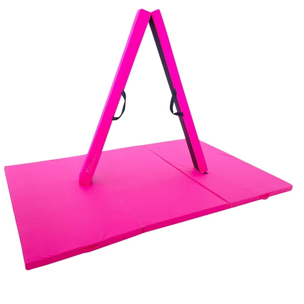 Gympro Home Gymnastics Bar 3 In 1 Horizontal Kip Bar Set For Kids Height Adjustable 3 To 5 Ft Gymnastic Bar With 6 x4 Gymnastics Mat And Suede Balan