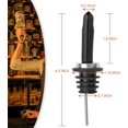 thumbnail image 5 of 12 Pack Stainless Steel Liquor Bottle Pourers Tapered Spout with Long Dust Caps, Oil Dispenser Bottle Spouts for Pours, 5 of 5