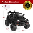 thumbnail image 7 of Best Choice Products 12V Kids Ride On Truck Car w/ Parent Remote Control, Spring Suspension, LED Lights - Midnight, 7 of 7