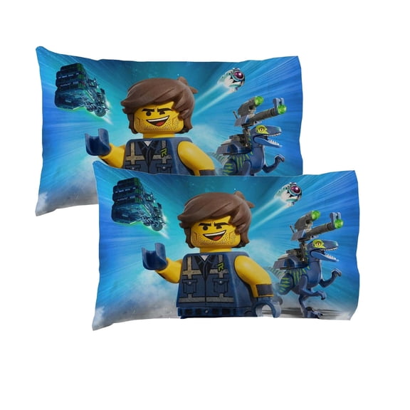 Lego Let's Build Together Reversible 1 Piece Pillowcase for Kids- 20 x 30 inch- Multicolor