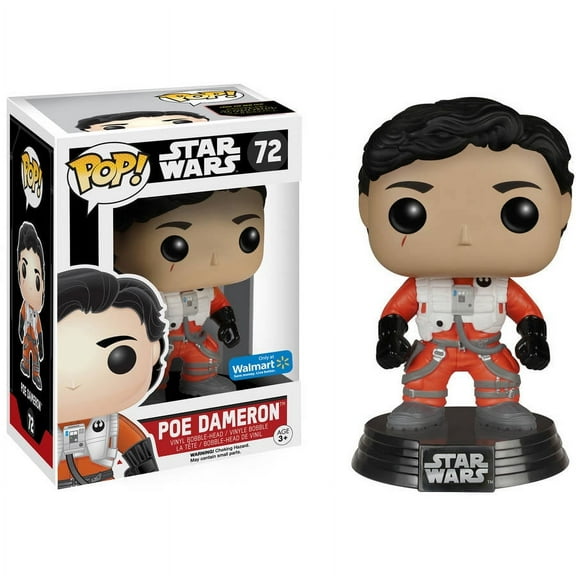 Funko POP! Star Wars: EP7 Poe Dameron (No Helmet), Vinyl Figure