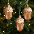 thumbnail image 6 of Glass Christmas Ornaments Pinecone, Autumn Pinecone Hanging Vine, Handblown Glass Christmas Acorn Ornament for Xmas Tree, Bronze Pine Cone Figurine, Thanksgiving Fall Harvest Pinecone Decor, 6 of 6