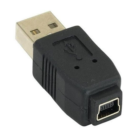 Sanoxy SNX-CBLR-U2204-1200 USB Type A Male to Mini B 5-pin Female Adapter - Black