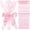 Pink, variant on 25 Sets Plastic Cutlery Set with Twist Tie Bows, Heavy Duty Tableware Disposable Forks Knives Spoons Silverware Utensils Set for Coquette Birthday Bow Party Table Setting Picnics