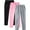 Pink, variant on Brondbend Man Sweatpants Men Jogger Elastic High Waist Drawstring Pocket Workout Pants Solid Casual Sport Trousers Loose Fit Weekend Athletic Fall Winter Pants,3PC
